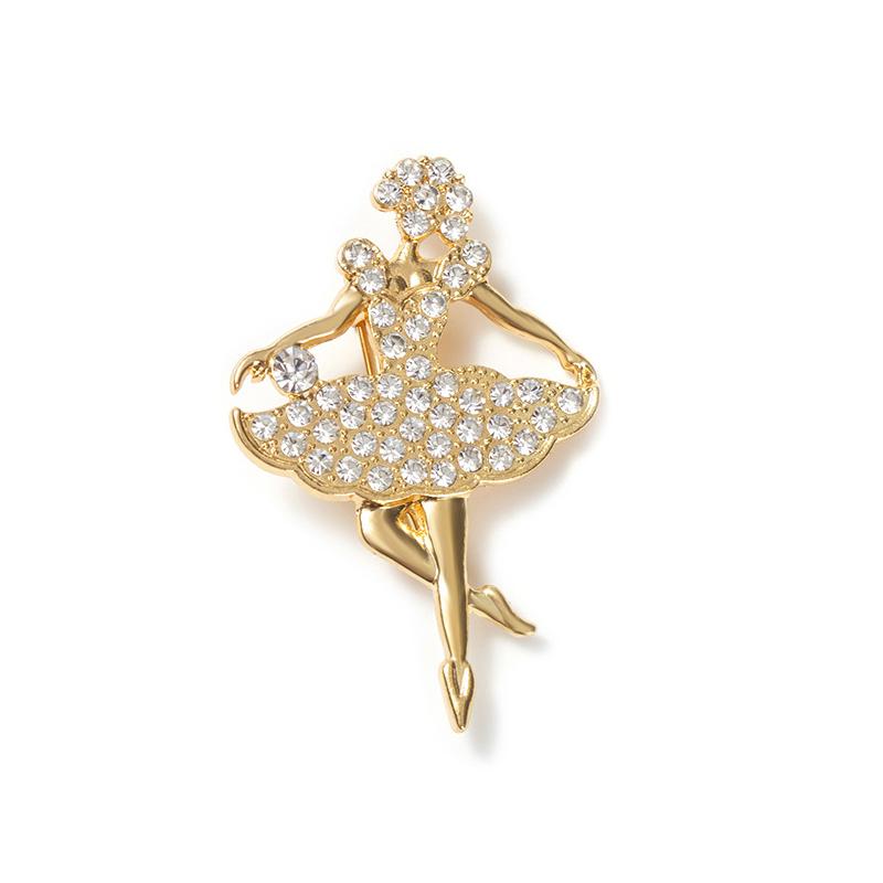 Милые броши в виде танцующих девочек  Броши-булавки в виде балерин AVE