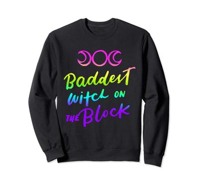 Смешная толстовка на Хэллоуин для девочки «Самая злая ведьма в округе»