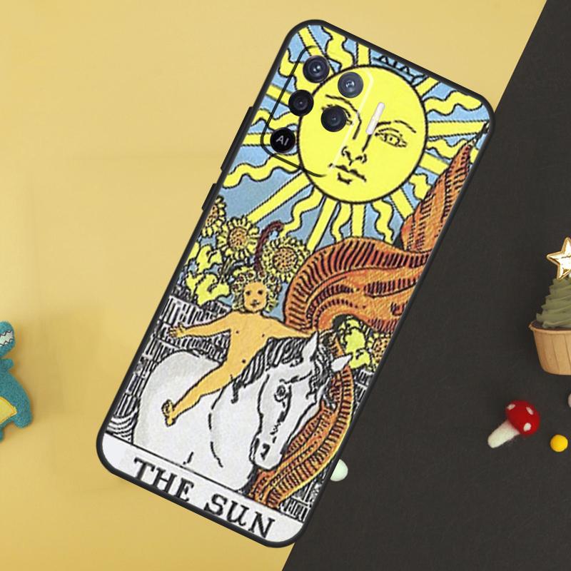 Лунное Таро Таинственный тотем Чехол Для Oppo A58 A78 A98 A18 A38 A74 A94 A54 A15 A17 A57 A6 A5 Pro A16 A76 A96 A40 A60 A80
