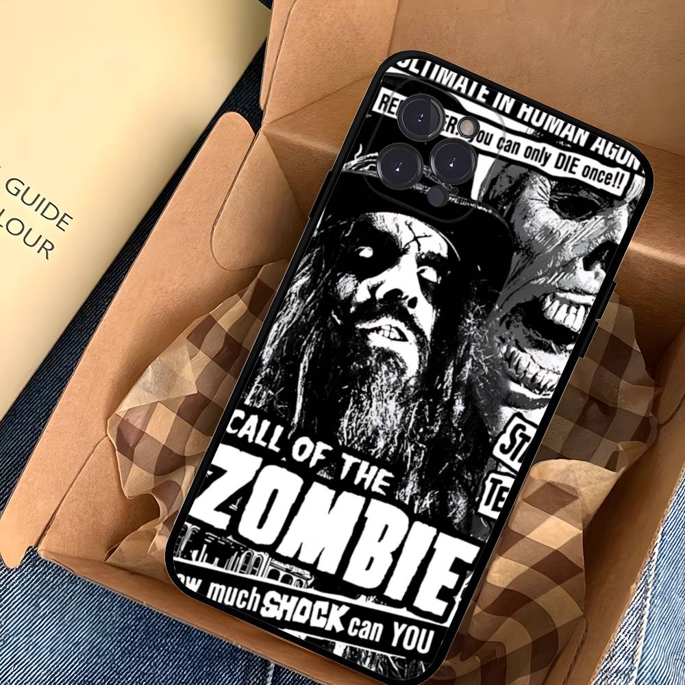 Чехол для телефона R-Rob Singer Z-Zombie Heavy Metal Band для iPhone 17 16 15 14 13 12 11 Pro Max Plus Mini Мягкий Черный Чехол