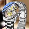 Men's Double-Sided Luminous Automatic Watch - Waterproof & Non-Mechanical