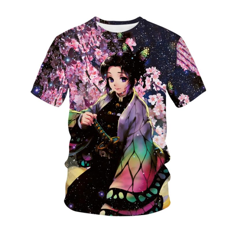 Футболка для мужчин и женщин, аниме, 3D принт, уличная одежда, Demon Slayer Kimetsu No Yaiba, Harajuku, модная футболка, футболка унисекс, топы, одежда