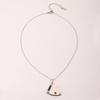 Heart Book Pendant Necklace Stainless Steel Chain Lovers Choker  Valentine's Day Gift