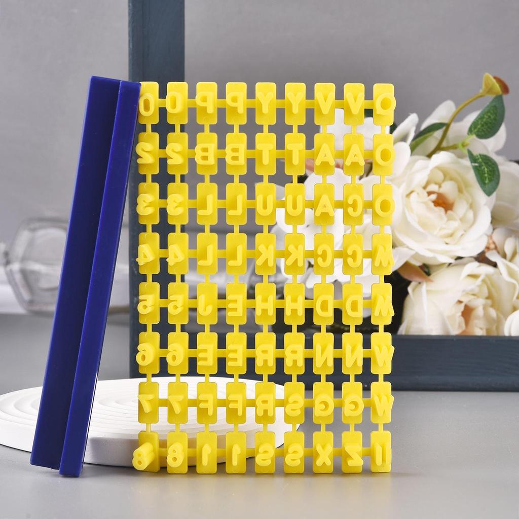 Ceramic Art Alphabet Number Letter Polymer Clay Presser Stamp Embosser Mold Sealing Diy Embossing Pottery Clay Tools