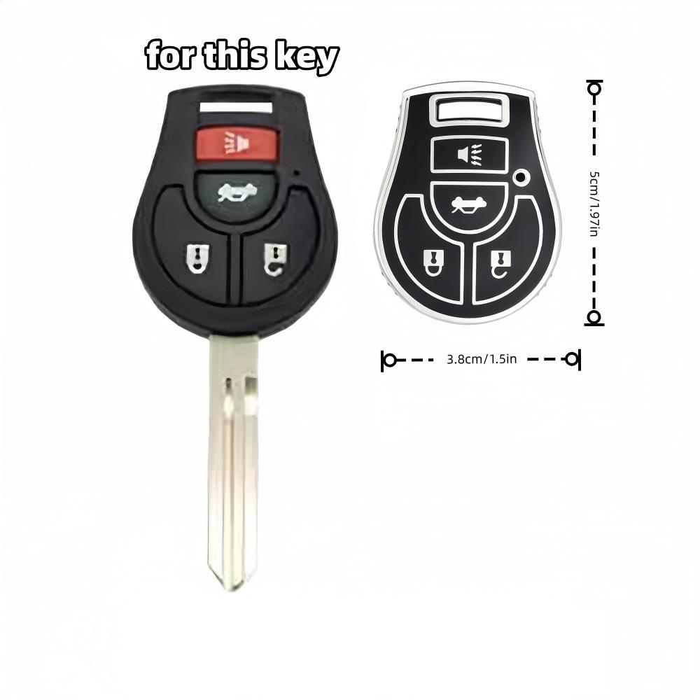 2 шт. Чехлы для брелока автомобиля Подходят для Nissan Versa March Tiida Altima Armada Cube Juke Maxima Pathfinder Rogue Sentra