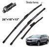 Бескаркасные дворники передние и задние для Skoda Karoq 2017-2024