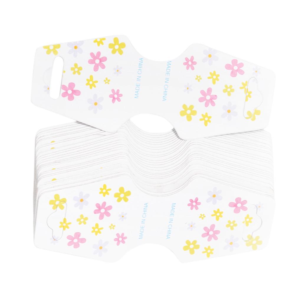 50 шт. бумажная заколка для волос, заколка для ювелирных изделий, упаковка для карточек для демонстрации ювелирных изделий