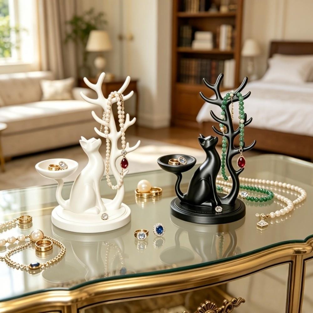 3D Printed Cat Jewelry Tray Creative Multifunctional Storage Holder for Lovers, Or Oneself