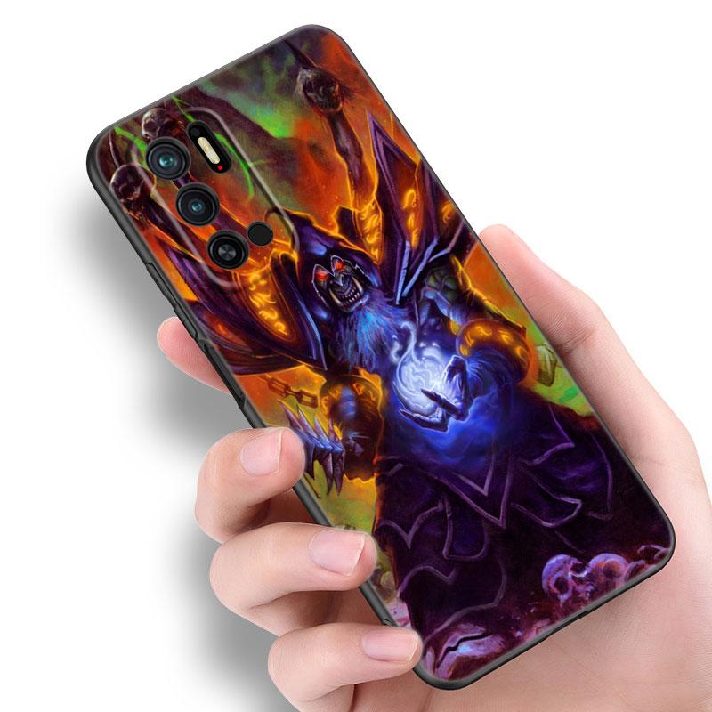 The World of Warcraft Black Silicone Phone Case For Xiaomi Redmi Note 10 11 11S 12 13 4G 8 9 11T Pro 5G Plus 8T 9S 10S 12S