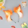 Fluffy Animal Ear Headband Cosplay Anime Convention - Fox Wolf Lynx Ears In Soft Plush Adjustable One Size