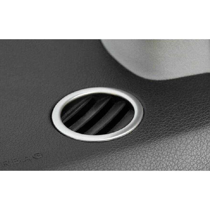 Air Outlet Vent Trim L&R Silver Steel Dashboard For Benz GLS GLE 2016- 2PCS