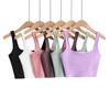 Summer Women Sexy Sleeveless Tops Fashion Short Square Collar Tank Tops 6 Colors