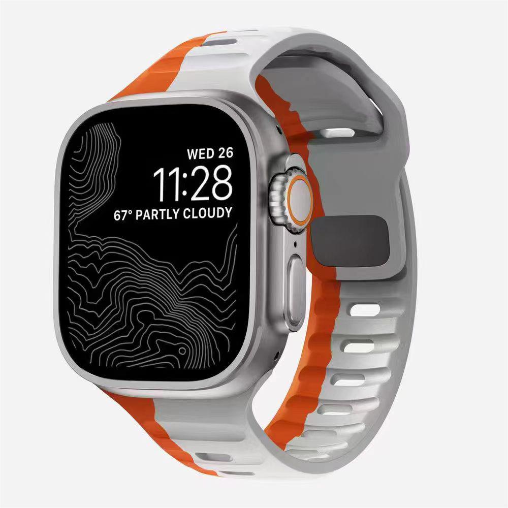 Силиконовые ремешки для Apple Watch - Одноцветные, Серия Ultra в наличии