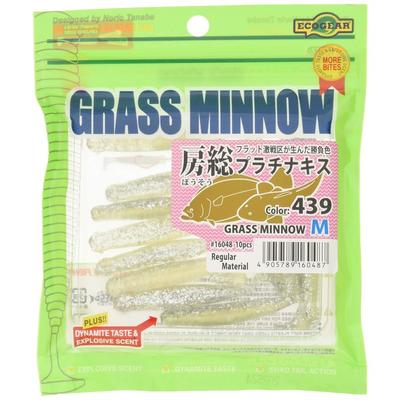 [Ecogear] Червь Glass Minnow M 2-1/2 дюйма #439 Fusa Total Platinum Kiss.