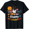 Happy HalloThanksMas Halloween Thanksgiving Xmas Chicken Unisex T-shirt