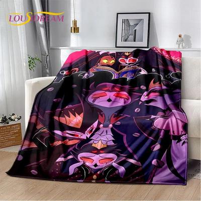 3D мультфильм H-Helluva Boss Blitzo H-Hazbin Hotel мягкие одеяла, сохраняющие тепло плед для пикника кровати дивана дома спальня подарок ребенку