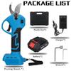 AC 110-220V Cordless Pruner 98Vf 1500W Electric Pruning Shear with 20000mAh Battery Efficient Fruit Tree Bonsai Pruning