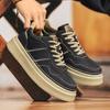 Fashion Fashion Men Vulcanize Shoe Casual Leather Casual Shoes Hot Sale Sneakers Tenis Masculino Comfort Lace-up Man Skateboard Footwear