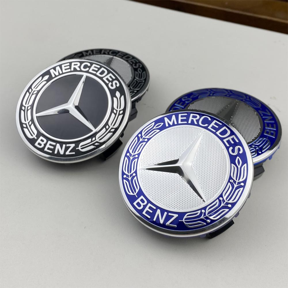 Бенц AMG 4 шт. 75 мм Для Mercedes Benz AMG W203 W206 W220 W205 W211 W212 GLA GLC CLAC Колпачки центральных отверстий колес автомобиля Эмблема Накладки на диски шин