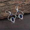 London Blue Topaz Gemstone Jewelry, 925 Solid Sterling Silver Earrings, Handmade Spiritual Earrings For Wedding Gift