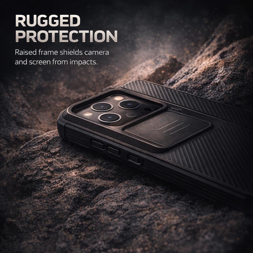 NILLKIN Case For iPhone 17 Pro Max Air 16 14 13 12 Plus Airbag Bumper TPU Frame Raised Edge CA4004