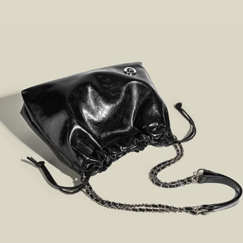 IELGY Сумка-мессенджер с цепочкой и бриллиантами, большая вместительная сумка через плечо, универсальная.