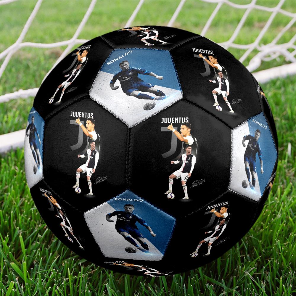 Cristiano Ronaldo Cr7 Juventus Cristiano Ronaldo Size 5 Football Machine-Stitched Indoor/Outdoor Training and Matches Perfect Commemorative Gift for S