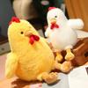 Simulation Big Rooster Doll Milo Chicken Plush Toy Cute Little Chicken Doll Girl Bed Sleeping Pillow Gift