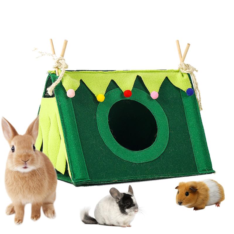 RUI RUI YU, палатка для маленьких животных, убежище, дом, гнездо для домашних животных, кровать-укрытие с круглым окном для хомяка, крысы, ежа