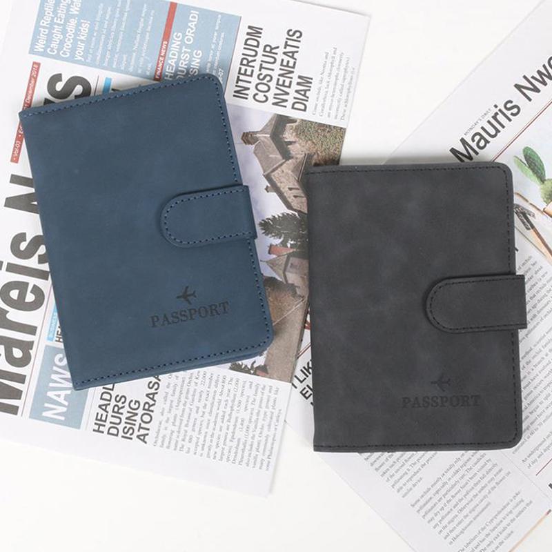 Обложка для паспорта для женщин и мужчин с Rfid-защитой, деловая карта, обложка для паспорта, чехол для паспорта из искусственной кожи, дорожные аксессуары