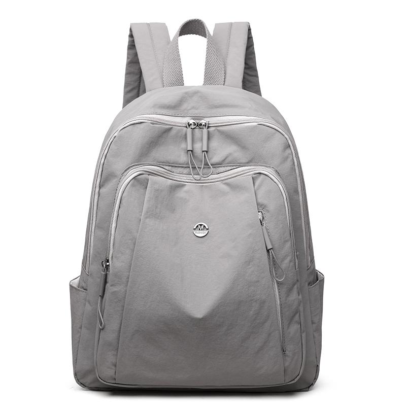 Студенческая школьная сумка однотонный женский дорожный рюкзак большой емкости