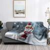 Home Decoration Plush Throw Sofa Blanket Bedspread Bed Fluffy Soft Blankets Decor Plaid Modern Halloween Merry Christmas Winter