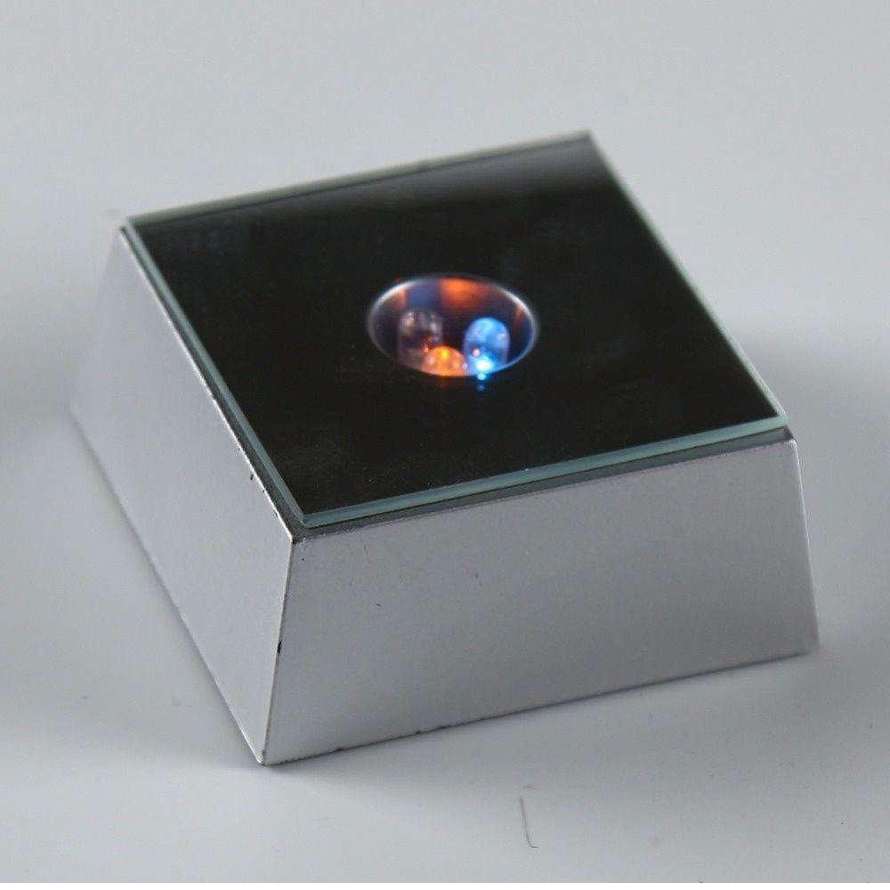 Decoration Portable 3 LED Figurine Without Batteries Display Base Stand Light Base Crystal Home Decor