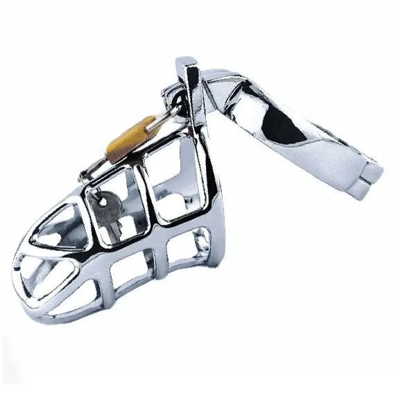 BDSM Sex Toys for Men Male Chastity Device Penis Lock Erotic Bondage Husband Loyalty Big Metal Cock Cage Gay Testicle Jewelry