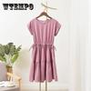 Женское летнее платье с короткими рукавами длиной выше колена, большой размер, свободное повседневное однотонное платье M-XXXXL