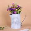 Empty Dried Flower Vase French Script Iron Container Vintage Iron Art Bucket  Flower Arrangement