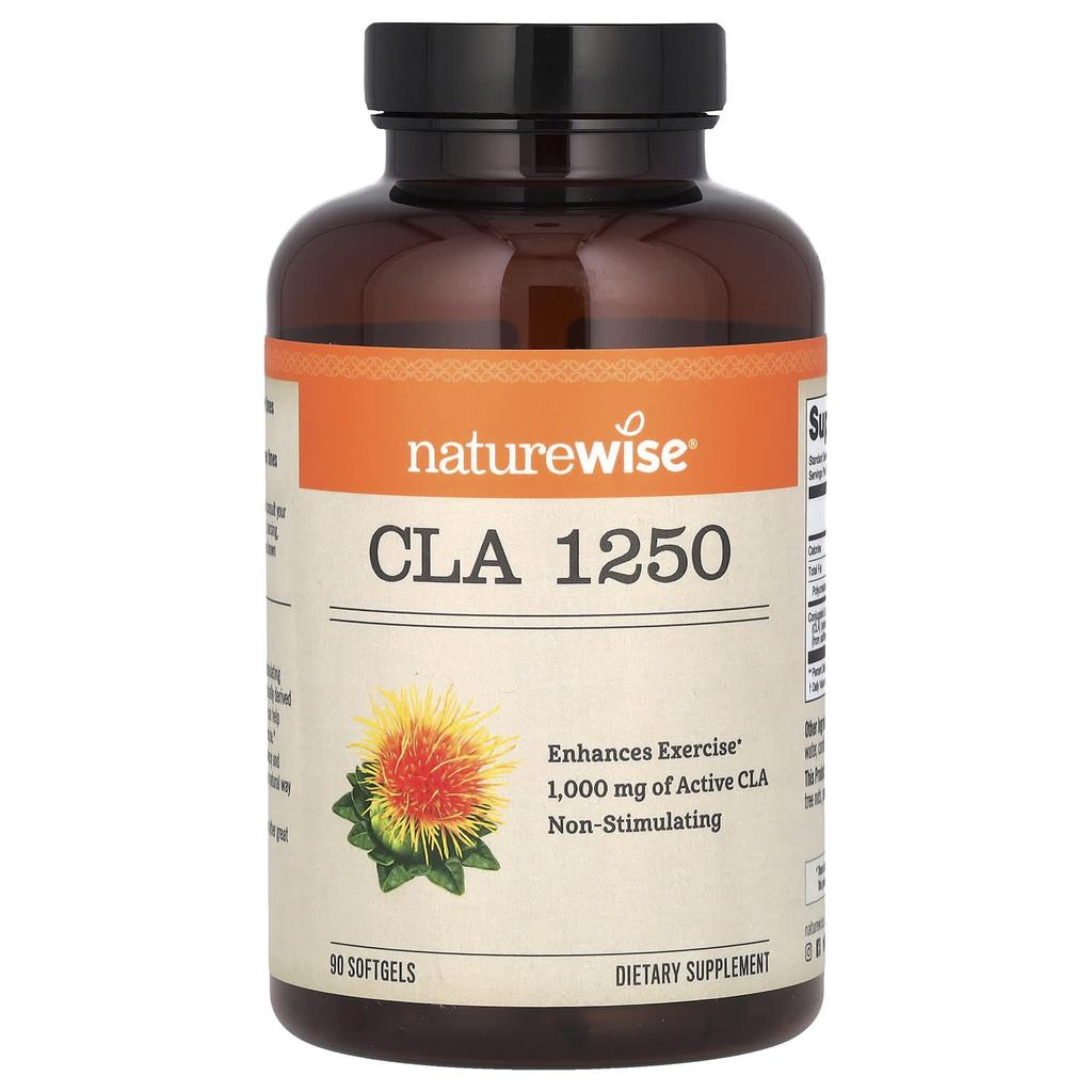 NatureWise, CLA 1250, 1000 мг, 90 мягких капсул