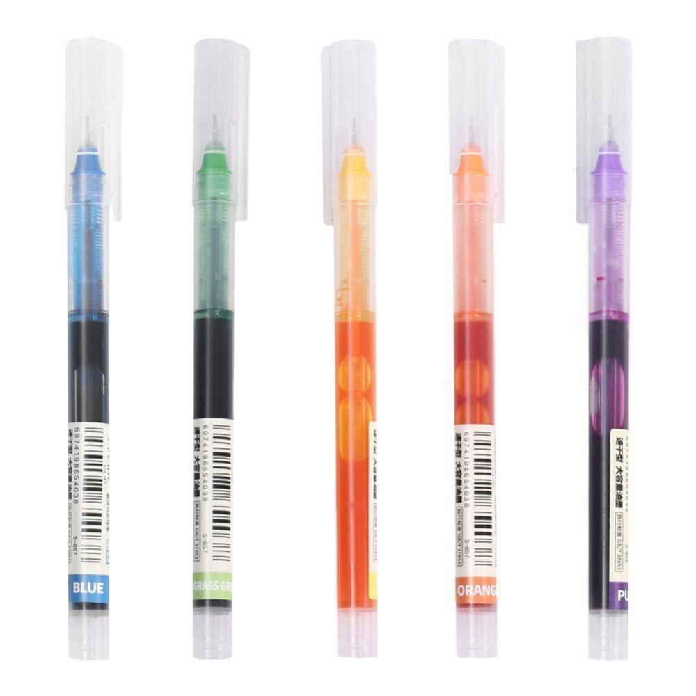 0.5mm Gel Pen 12 Color Ballpoint Pen New Straight Liquid Ball Pen
