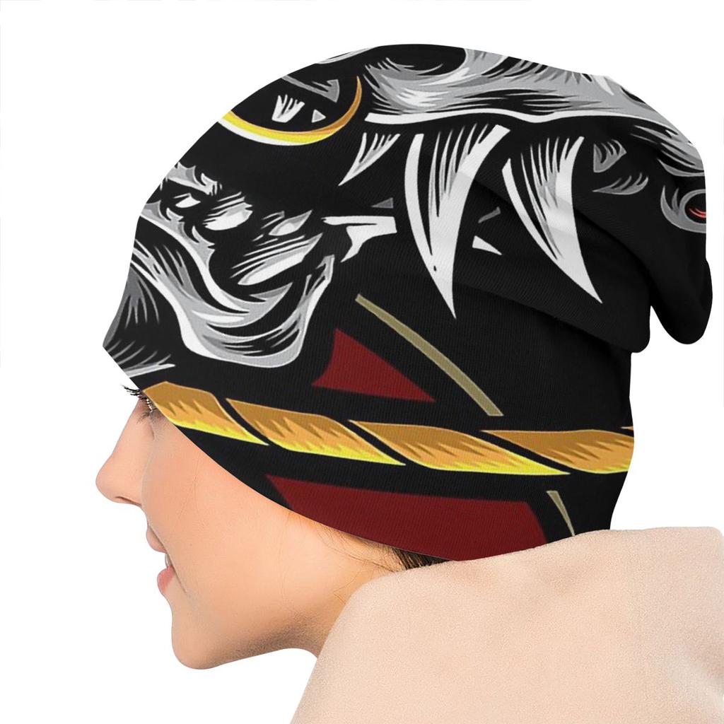 Oni Japan Samurai Demon Skullies Шапочки Oni Samurai Японская вязаная шапка Зимние теплые шапки с капюшоном Уличная лыжная шапка