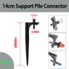 7.5mm 360 Degree Rotating Sprinkler Greenhouse Drip Irrigation Garden Irrigation Refraction Sprinkler Support Pile Accessories