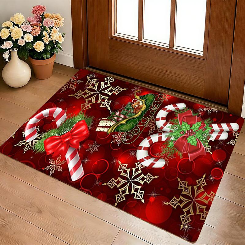 Christmas Candy Living Room Nonslip Area Rug Soft Carpet For Bedroom Game Playroom Sofa Office Home Decor Doormat Christmas Gift C9302106