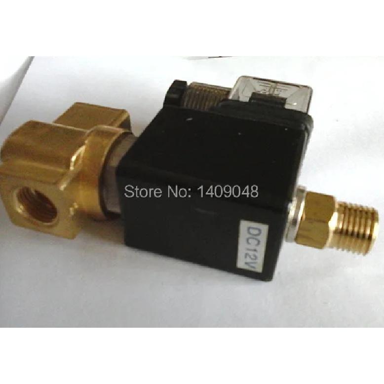 GOGO N.C N.O Common Direct acting Brass Small Gas 3/2 way Solenoid Valve 1/8 1/4" BSP 220V AC 1.5mm/2.5mm/3mm NBR Valve GPV