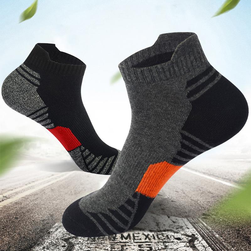 1 пара мужских носков низких дышащих баскетбольных спортивных велосипедных беговых махровых носков высоких эластичных носков-гольфов