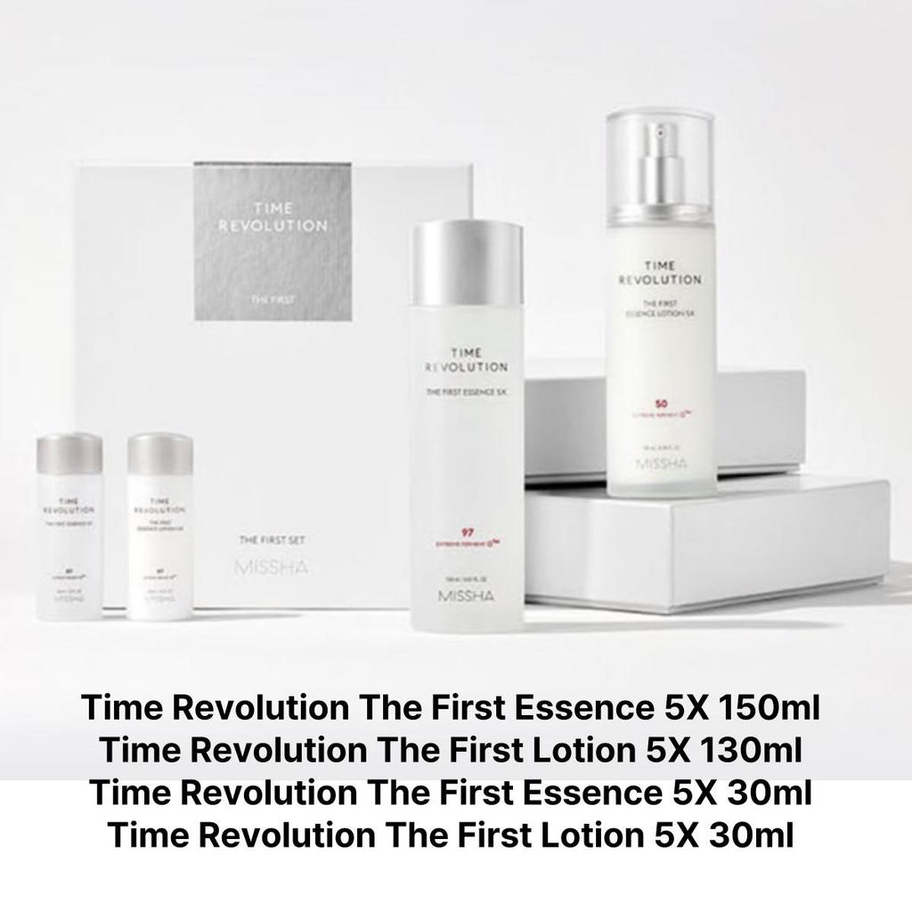 MISSHA Time Revolution The First Essence 5X 150ml + Lotion 130ml, 1set