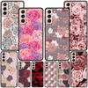 Чехол с принтом «Розовые розы» для Samsung Galaxy S20 FE S21 S22 Ultra S10 Plus S9 S8 S10e S7 Edge Силиконовый Черный Мягкий Чехол для Телефона