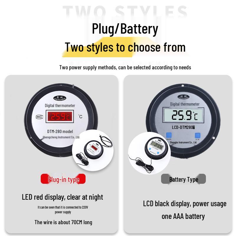 Высокоточный цифровой термометр с зондом для промышленных котлов и аквакультурных резервуаров