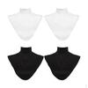 4pcs False Collar Mock Modal Turtleneck Top Casual Simple Hijab
