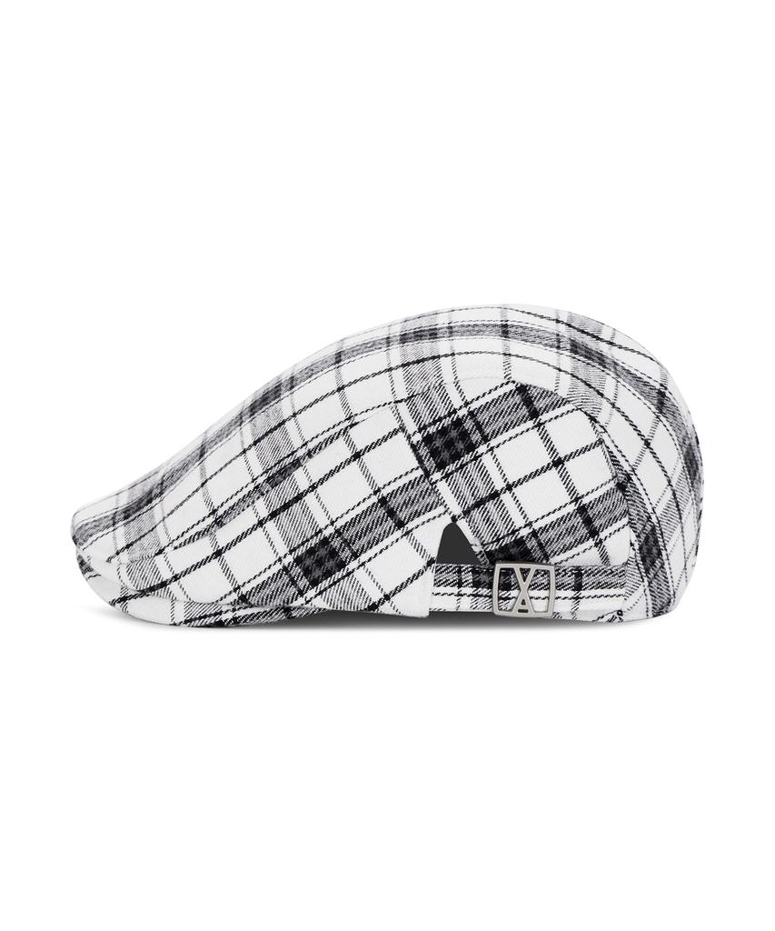 Кепка-ушанка в клетку Bajaл Va White Check