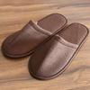 1Pair Simple Home Slipper Men Women Travel Spa Portable Folding Disposable Slipper House Home Guest Indoor Slippers Big Size