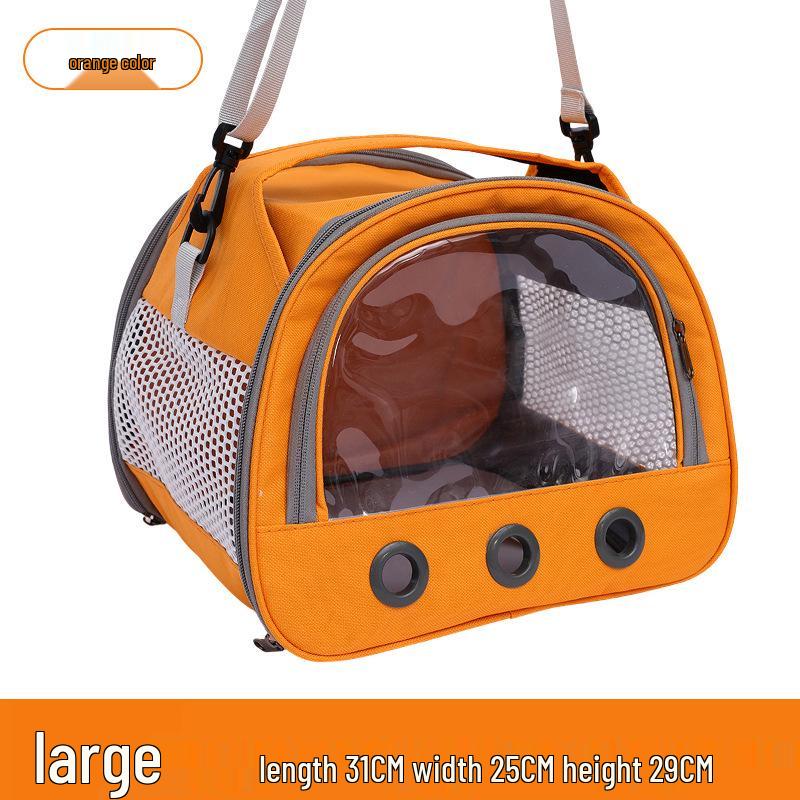 Compact and Breathable Foldable Hamster Carrier Handbag for Small Pets
